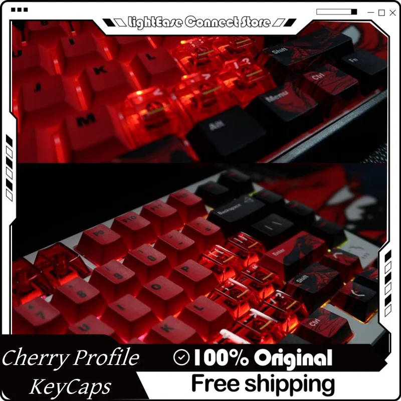 Xraypad Hell's Three Headed Dog Аниме Тема Keycap 87-клавишный вишневый профиль Pbt