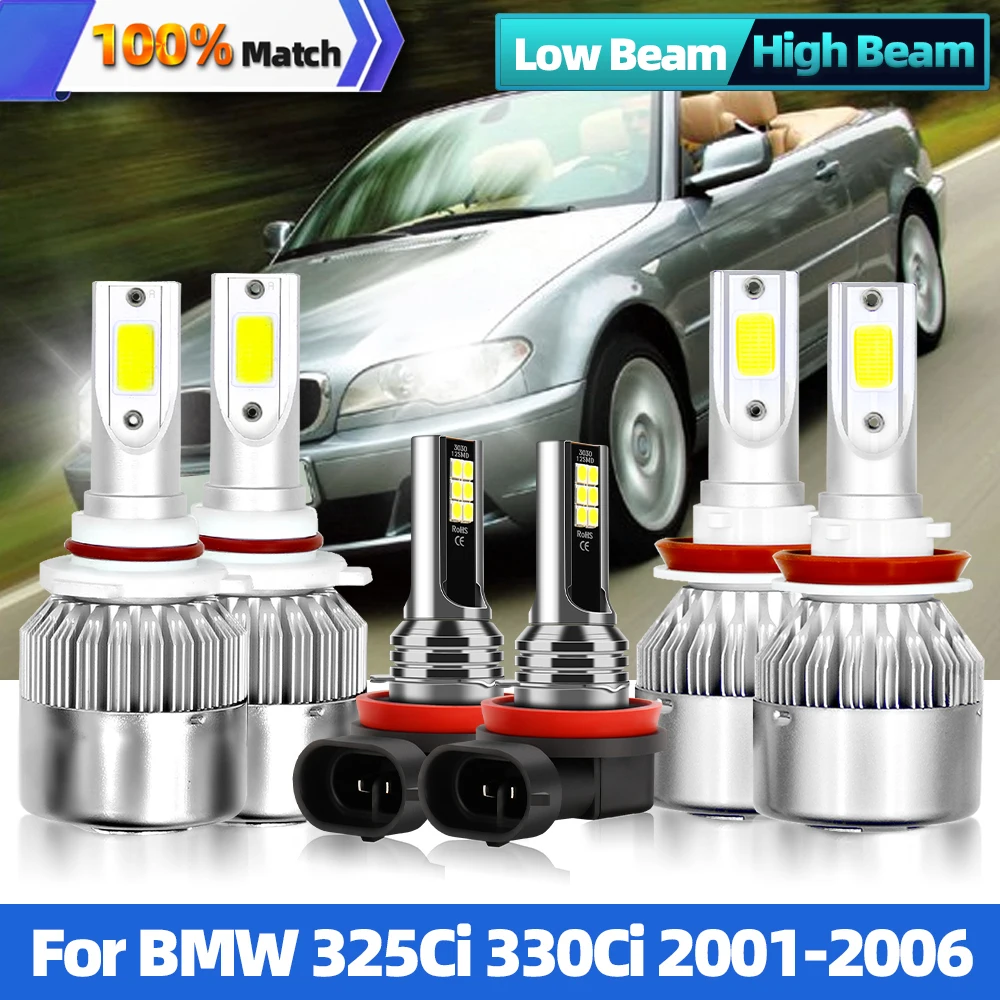 

H7 Headlight Led 3570 CSP 90W 6000K 9006 HB4 Canbus Led Car Light Auto Headlamps Bulbs Fog Lights For BMW 325Ci 330Ci 2001-2006