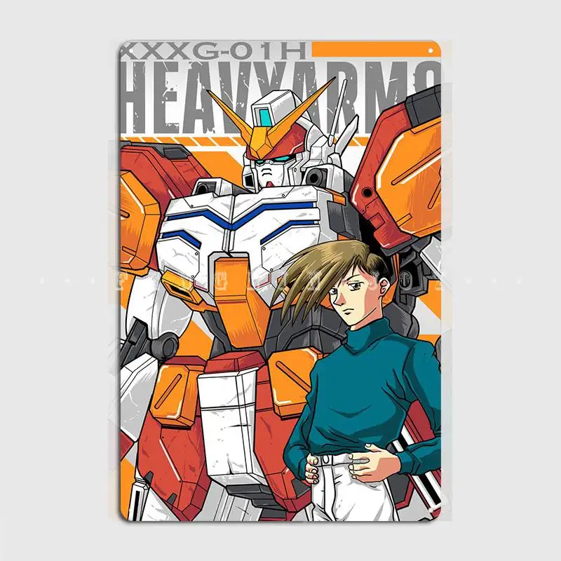 

Тяжелый кронштейн X Trowa Barton, металлический знак, настенная пещера, персонализированная живопись, Декор, жестяной знак, плакат