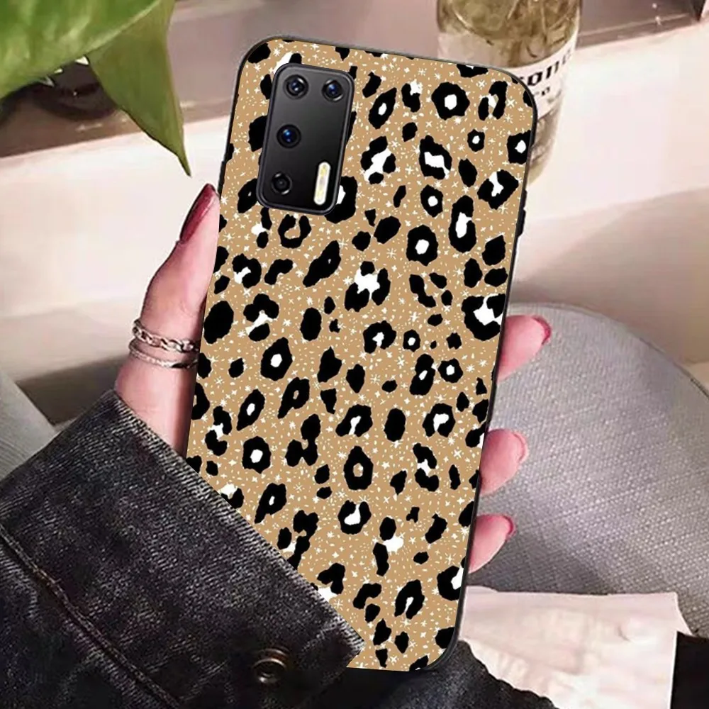 Модный чехол для телефона с леопардовым принтом Huawei P 8 9 10 20 30 40 50 Pro Lite Psmart Honor lite 70