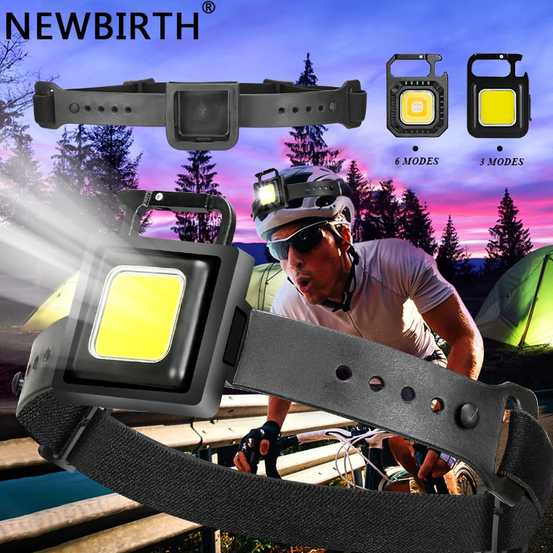 

3 в 1 Новый Многофункциональный налобный фонарь со встроенным аккумулятором, налобный фонарь для кемпинга, обслуживания, аварийный фонарь