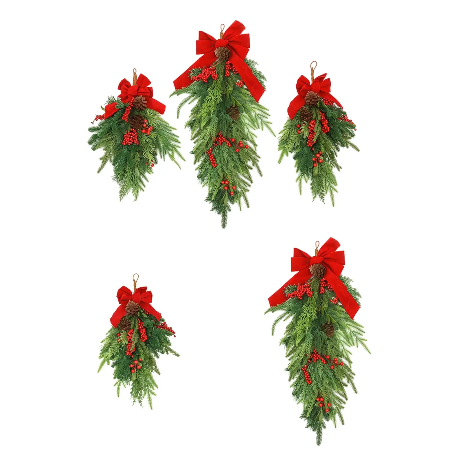 Рождественские каплевидные свачки подвесной дверной венок для вечеринок