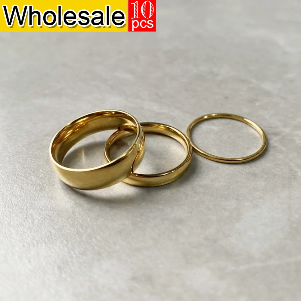 Женское кольцо из нержавеющей стали 10 шт.