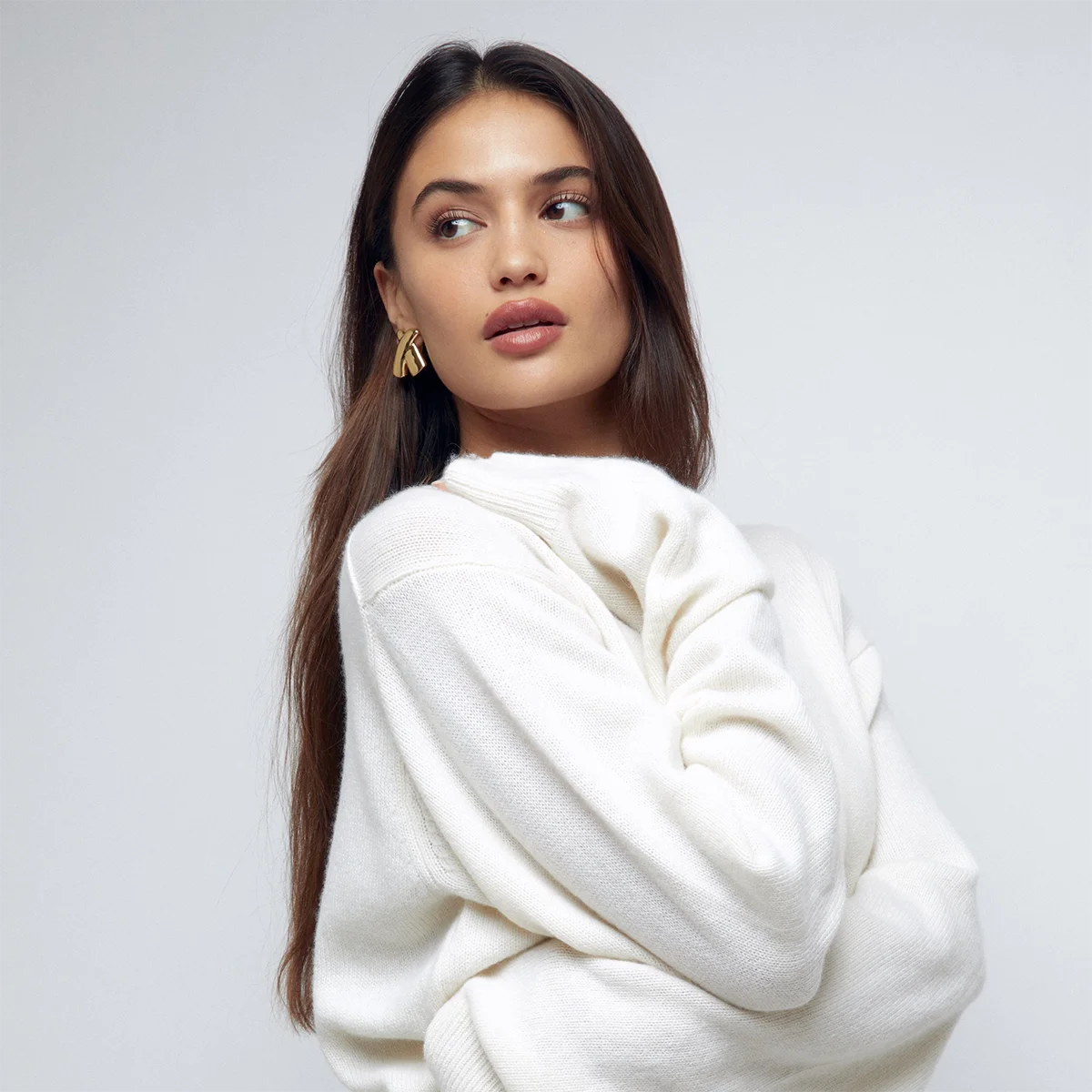 Uworld 18-каратные Позолоченные Серьги-гвоздики Из Нержавеющей Стали Женские