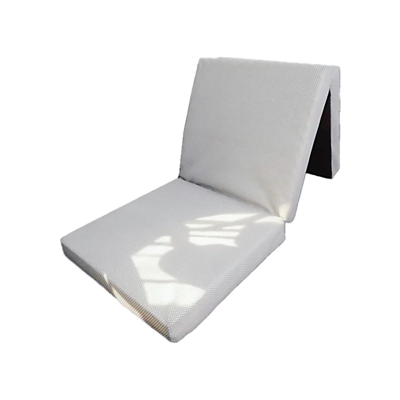 

5cm 4D Air Fiber + 5cm Wave Foam Triple Folding Mattress Washable Mat Camp Portable Mattress Topper with Removable Cover