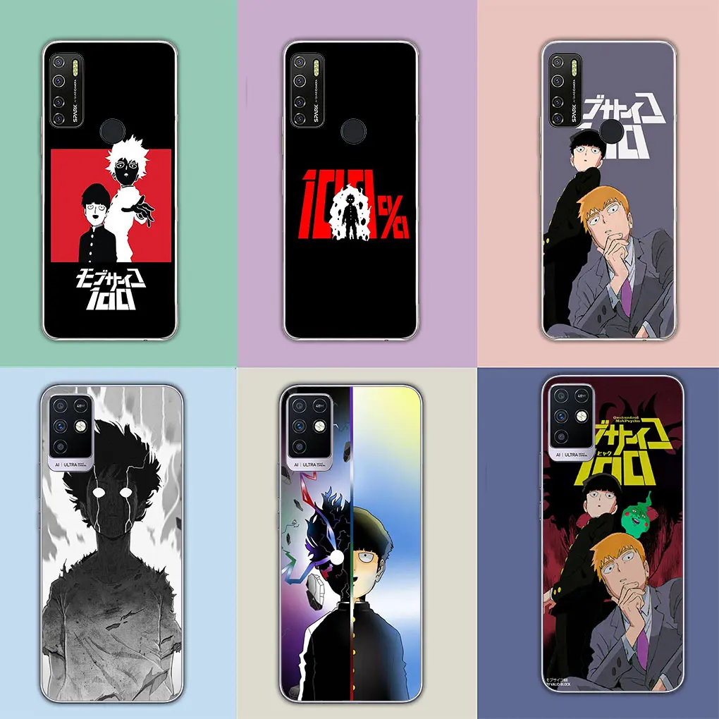 Mob Psycho 100 Cartoon Cover for Motorola Moto Edge 40 50 Pro 30 Ultra neo 20 Lite One Fusion G85 E22 E40 E30 E22I Phone Case