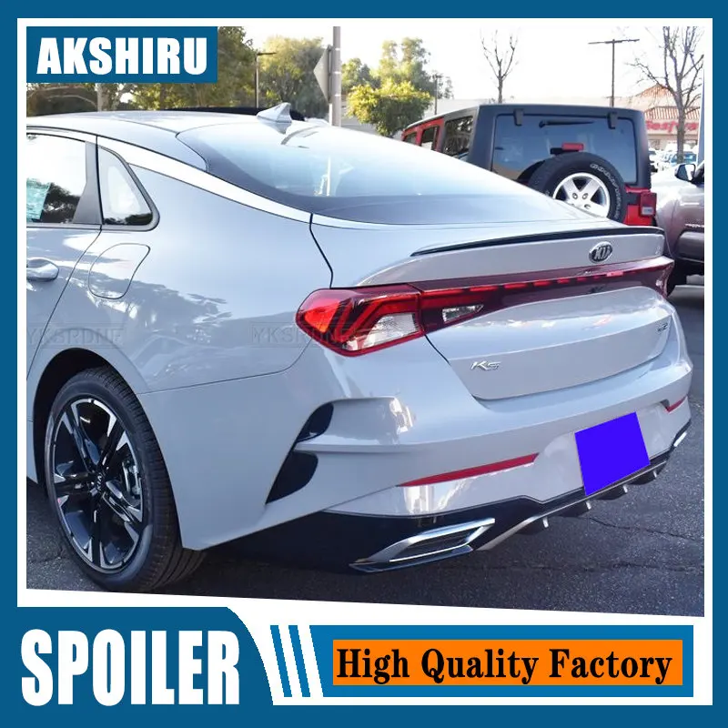 

Спойлер для Kia Optima K5 GT 2020 2021 K5 DL3, АБС-пластик, глянцевый черный задний спойлер для багажника, украшение на хвостовое крыло автомобиля