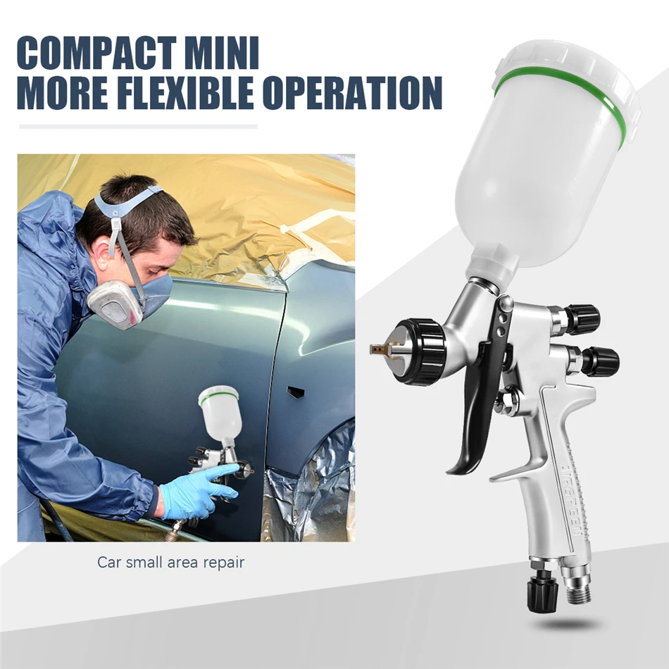 

HVLP High Atomization Spray Gun Paint Spray Gun Plastic Pot Paint Automobile Repair Paint Plastic Spray Gun