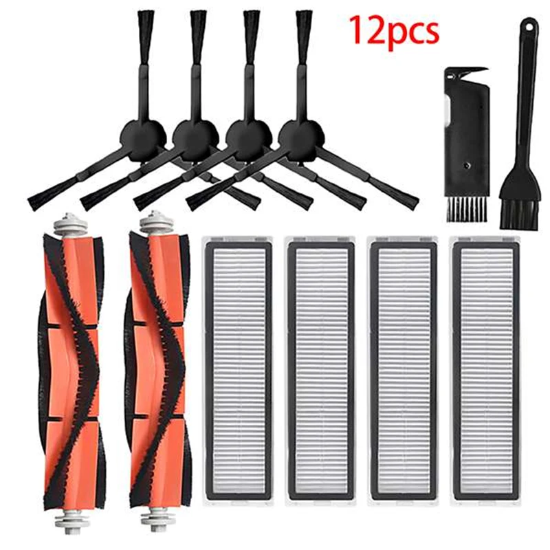 

12 Pcs Suitable for Mijia Chasing L 10 Pro Sweeping Robot Sweeping and Mopping All-In-One Accessories