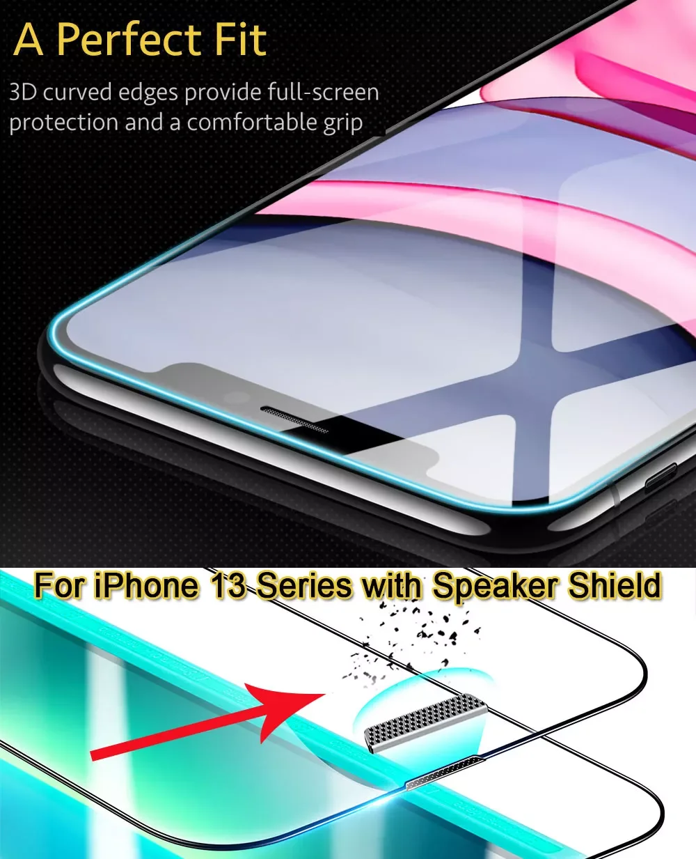 for iPhone 13 12 Pro Max Screen Protector for iPhone SE 2022 Tempered Glass for iPhone 11 Pro X XR XS Max 11 8 7 Film Glass