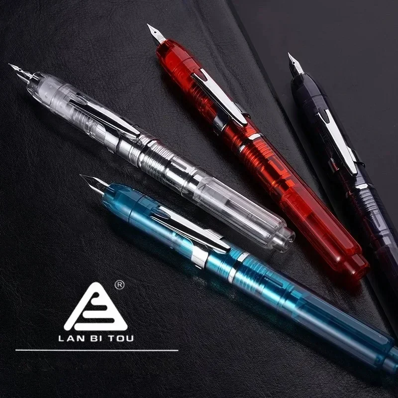 Lanbitou 3088 Пресс-перьевая ручка EF F Металлическая для письма Выдвижная чернильная
