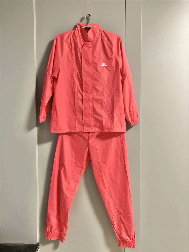 

New Golf Ultra Light Raincoat Men's and Women's Waterproof Raincoat Set jl Sports Lightweight Outdoor Weatherproof Pants