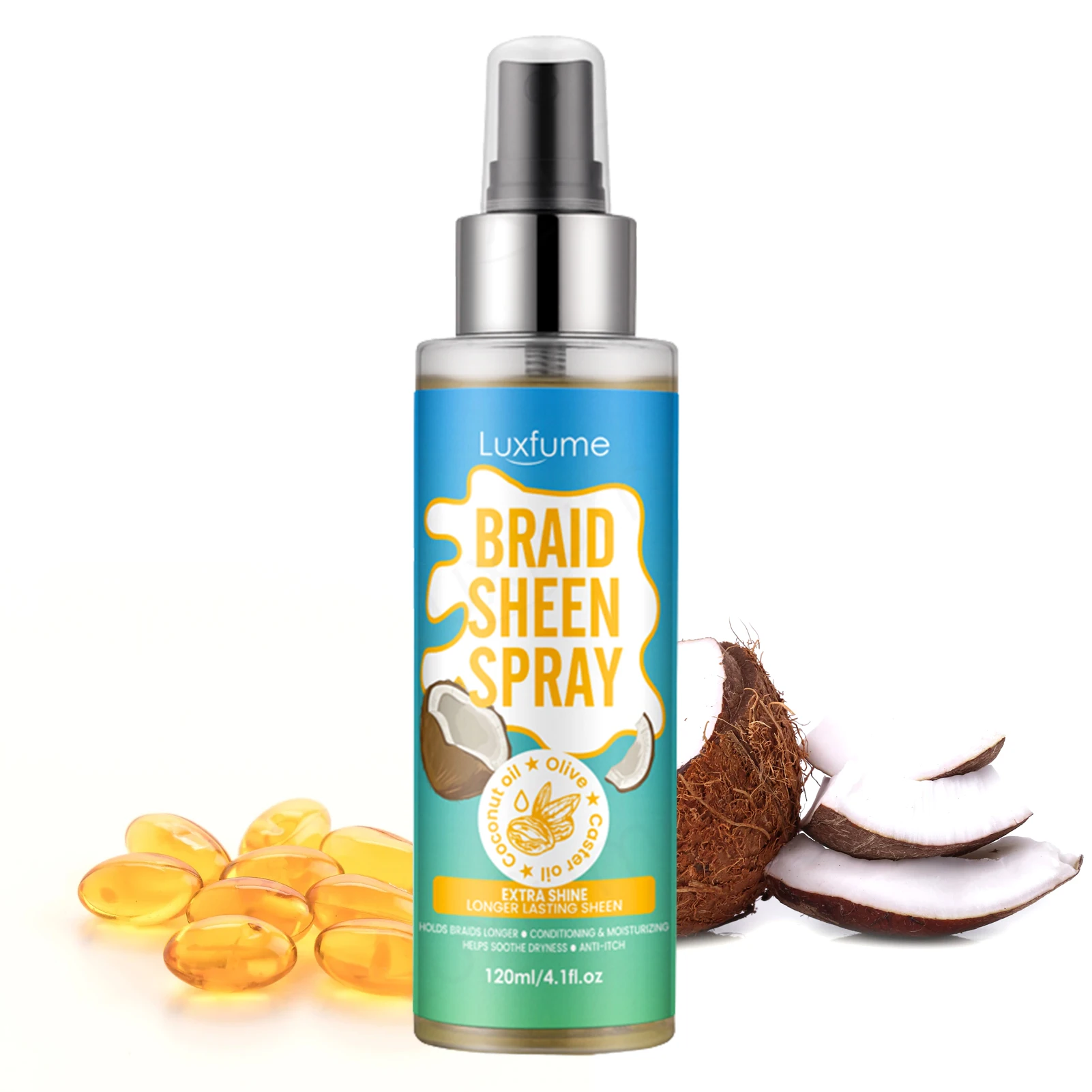 

Оплетенный кондиционер-спрей 120 мл, спрей для оплетки, спрей для дополнительной фиксации краев для завивки волос, длительный срок службы