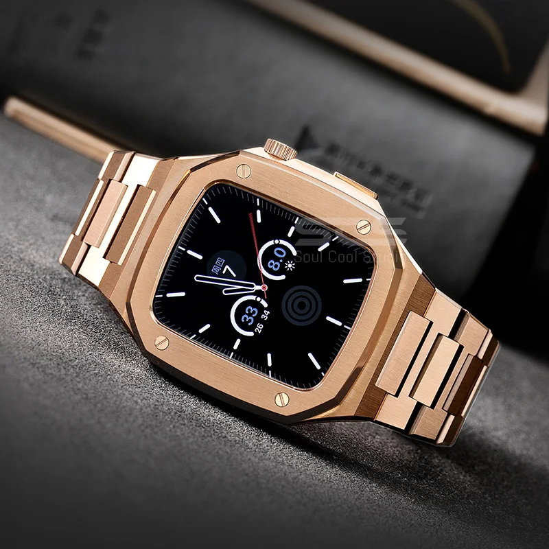 

Ремешок из нержавеющей стали для Apple Watch 4 5 67 поколения 44/45 мм