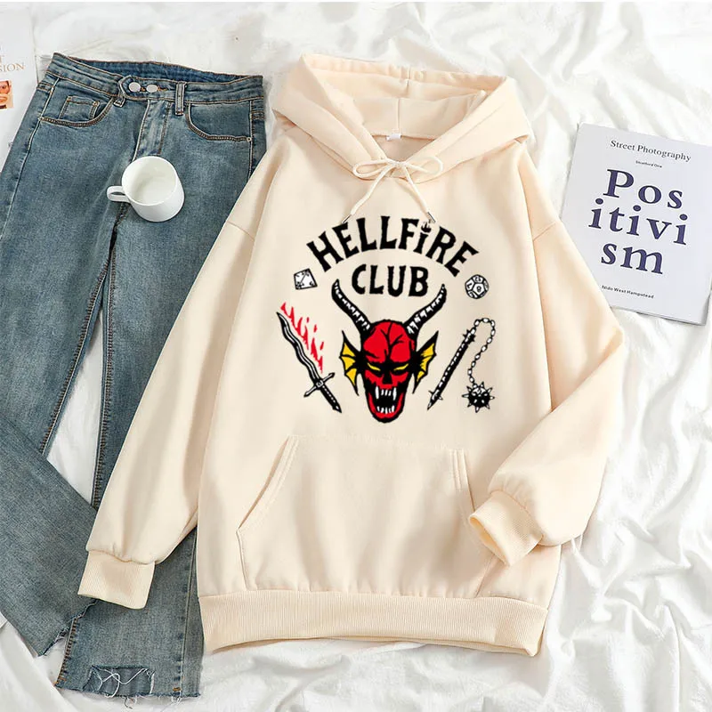 

Толстовка мужская с японским аниме «очень странные дела», Повседневная Свободная уличная одежда, Свитшот унисекс в стиле K-POP, пуловер с длин...