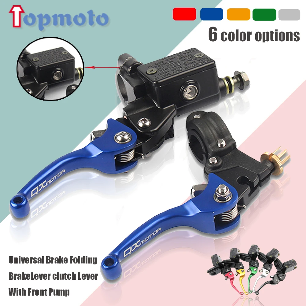 

Motorcycle Brake Folding Brake Lever clutch Lever With Front Pump Fit Most CRF KLX YZF RMZ Refit Part Dirt Pit Bike Universal