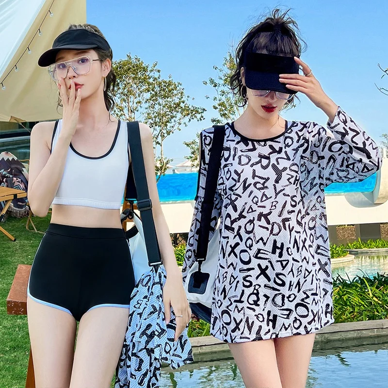 

Honeymoon Swimsuit Women's Summer Hot Spring Bathing Suit Split Three-Piece