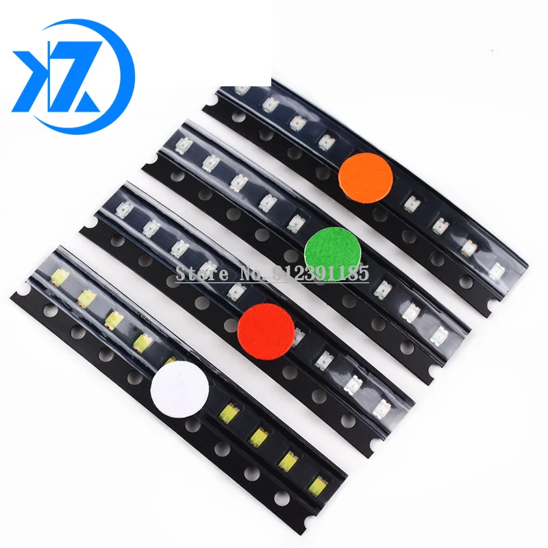 

100 шт., 0805 светодиодов, 2,0*1,2 мм