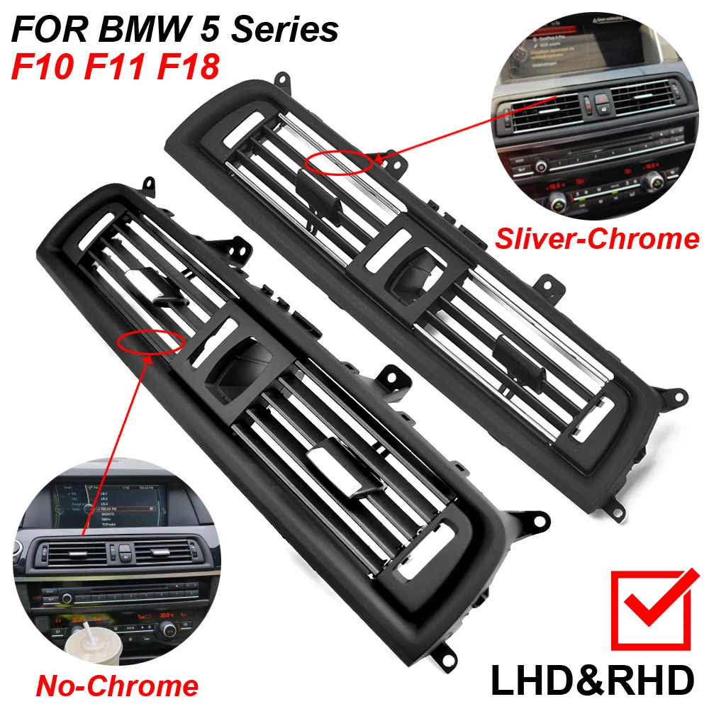 

LHD and RHD Front row wind center air Conditioning vent grill outlet panel for BMW 5 Series F10 F18 520 523 525 528 530 535