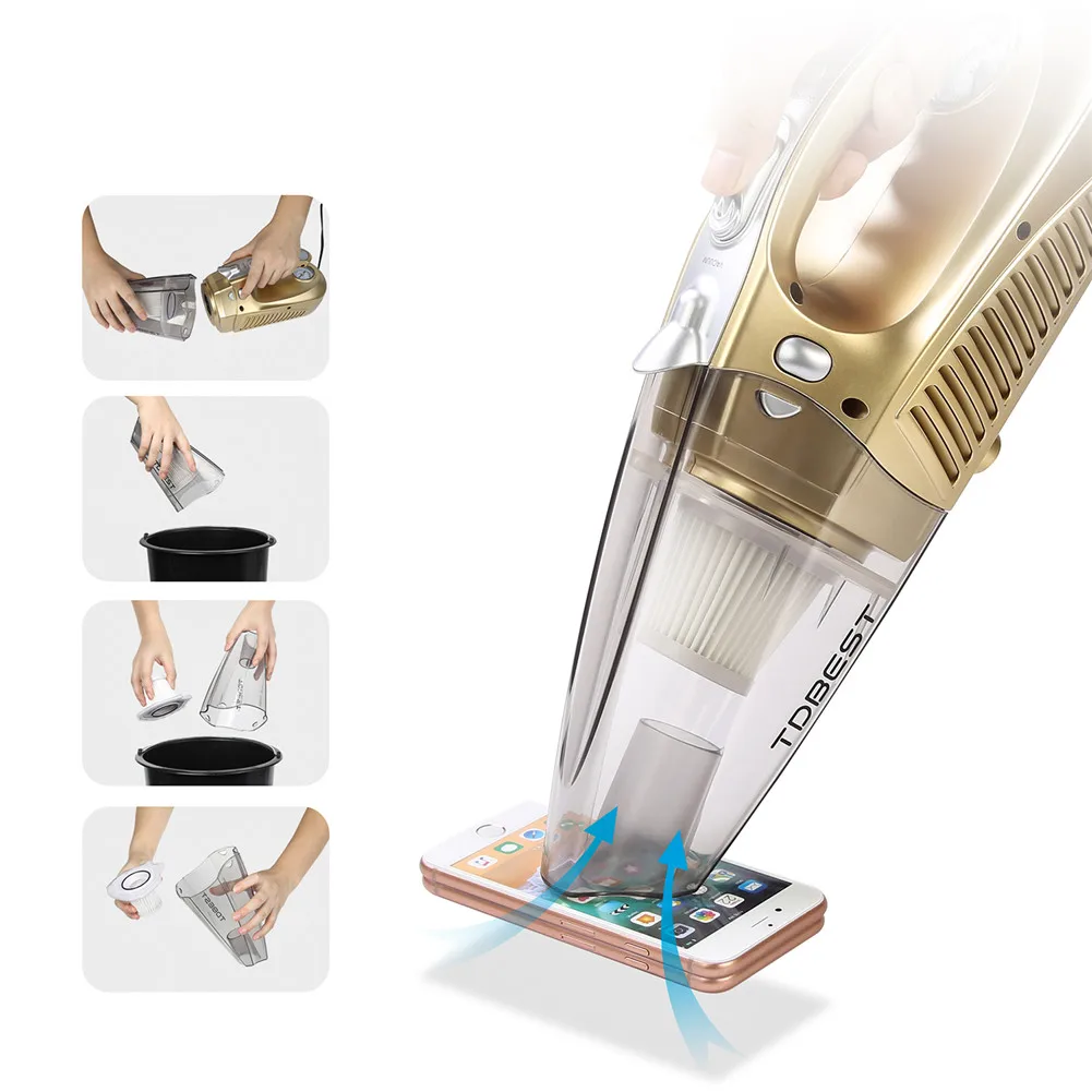 

Беспроводной автомобильный пылесос для дома, USB-зарядка, очиститель воздуха, беспроводные инструменты для очистки автомобиля, автоматическ...