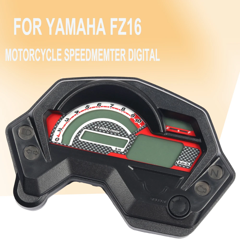 Yamaha FZ16 FZ 16 motosiklet metre kilometre dijital takometre Dash kurulu pano Rpm ölçer Tach LCD ekran evrensel