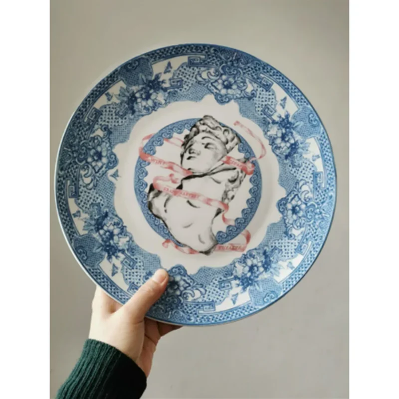 качественная декоративная тарелка Greek Bacchus подвесная бытовая посуда для завтрака