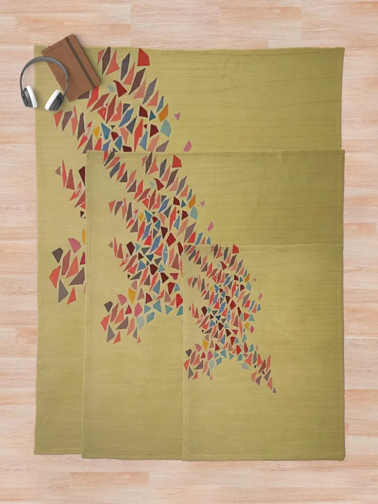 Цвета на бледно-желтом 1975 года. Одеяло Robert Goodnough. Туристические лохматые одеяла.