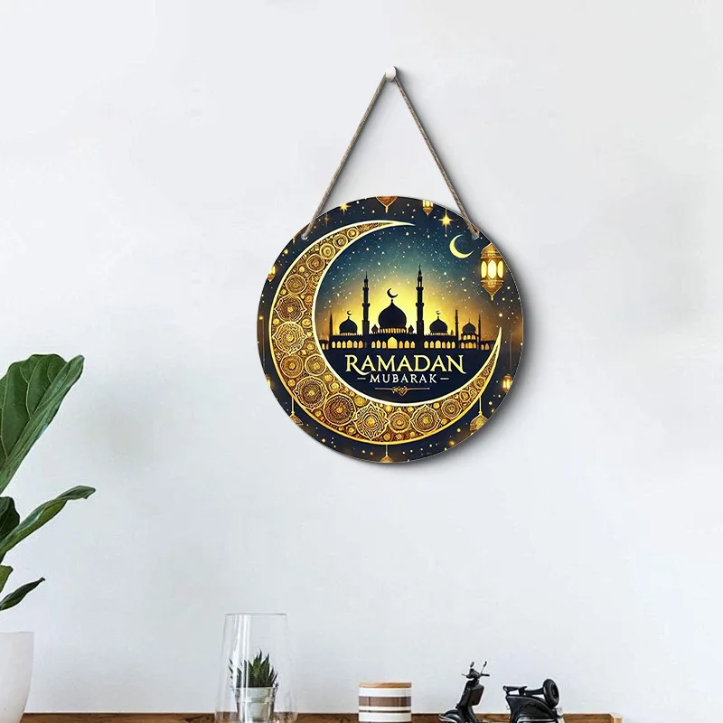 Деревянные дверные подвесные детали Lent Moon настенное украшение для гостиной