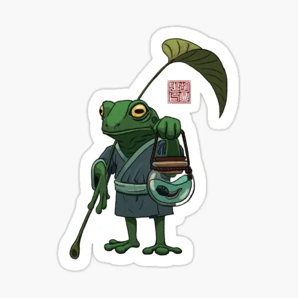 

A Frog And His Son 5PCS Stickers for Home Funny Decor Art Luggage Laptop Stickers Bumper Cartoon Background Anime Car