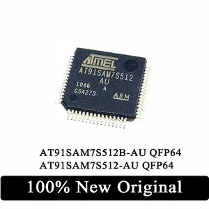 100% New Original AT91SAM7S512B-AU AT91SAM7S512-AU AT91SAM7S512 QFP64 SMD MCU microcontroller IC Chip Ic Chip In Stock
