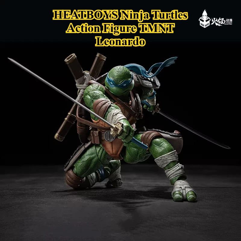 Фото Фигурка HEATBOYS Ninja Turtles: Леонардо, 20 см, аниме-фигурка, подвижная модель, коллекционная настольная статуэтка, игрушка, подарок №1