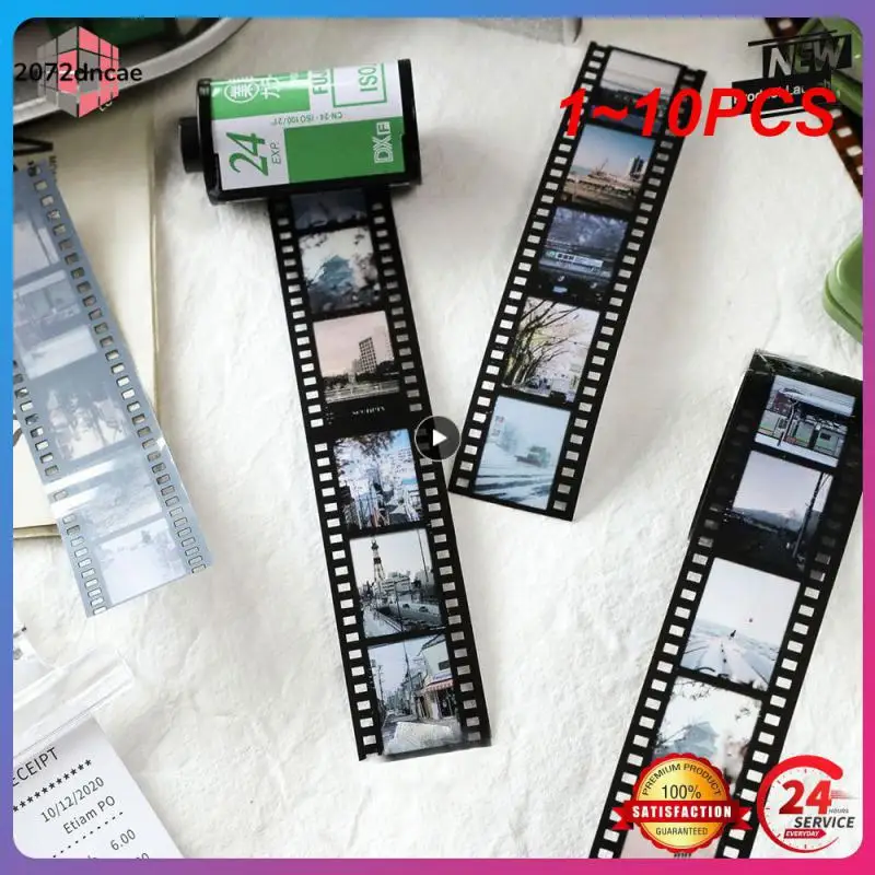 

1~10PCS Vintage Literary Film Series Masking Washi Tape Retro Scenery Decorative Adhesive Material Sticker Label Scrapbooking