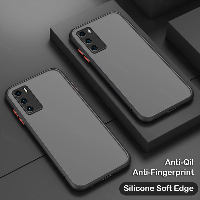 Противоударный армированный матовый чехол для Huawei P40 Pro P30 Lite P20 P50 Honor 50 60 8X 20 10i Mate 30