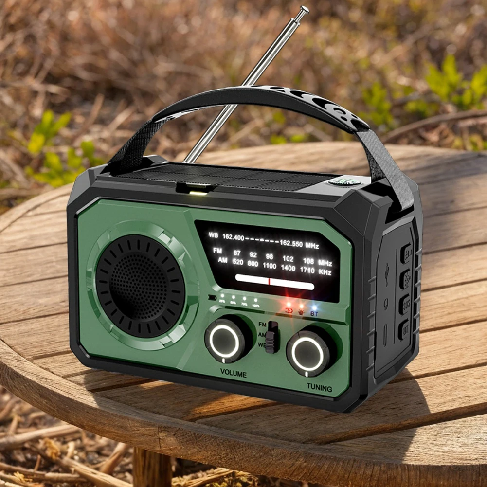 Автомобильное аварийное радио с BT светодиодным фонариком Power Bank SOS 16000 мАч