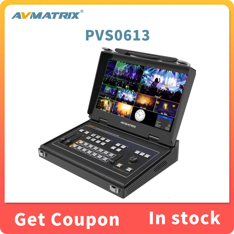 

AVMATRIX PVS0613 13,3 "Портативный 6CH SDI/HDMI многоформатный видео FHD LCD коммутатор с режимом PiP, аудио микшер, Интерфейс GPIO