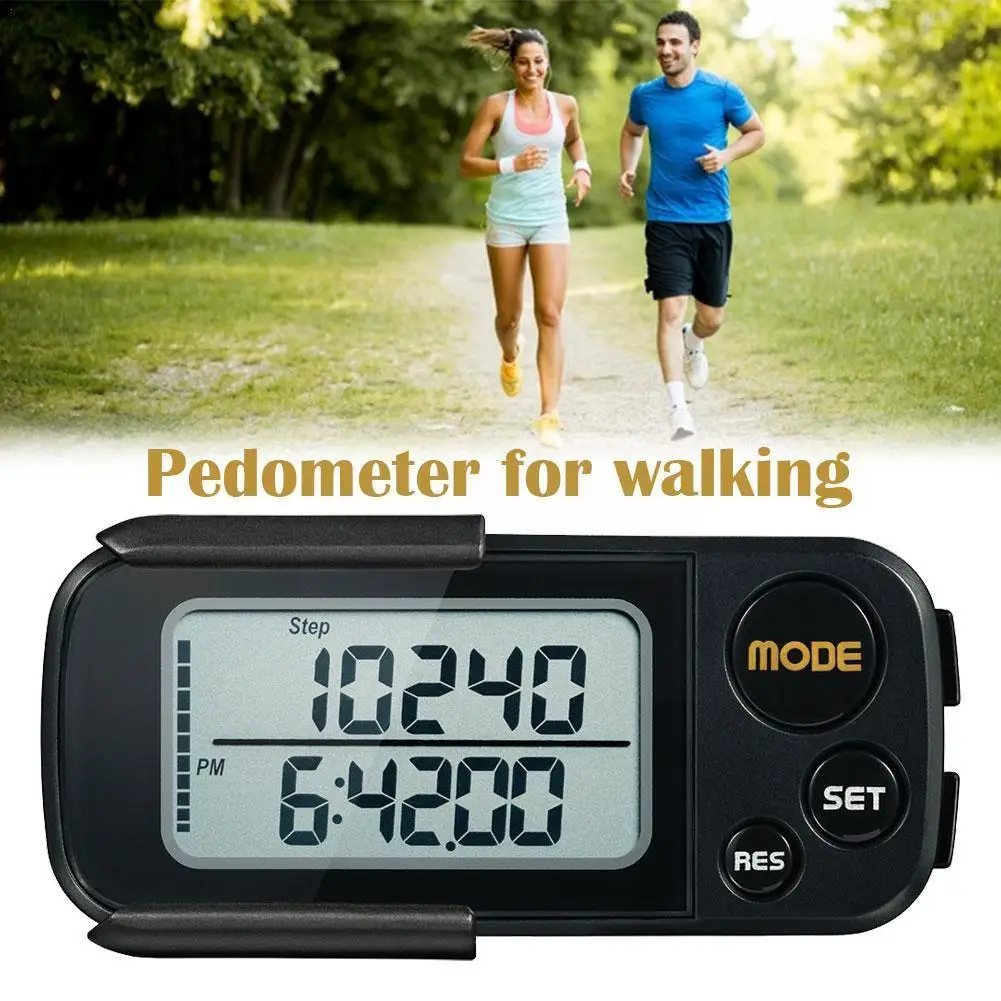 

New 3d Electronic Pedometer Simple Mini Step Counter Walking 3d Digital Pedometer For Walking Exercise Men Women N8e1