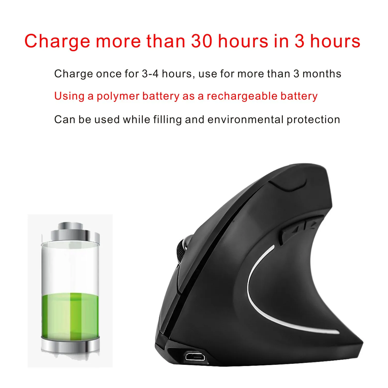 wireless gaming mouse vertical ergonomic kit gamer mouse usb wired cable 6 key rechargeable mause for pc laptop xbox ps4 cf mice free global shipping