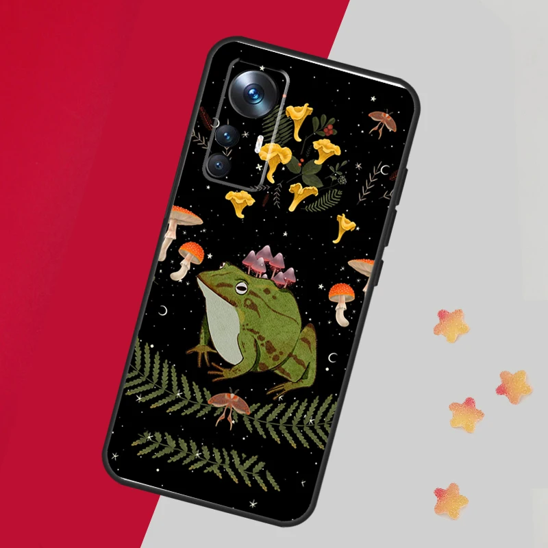 Винтажный Ретро чехол с рисунком лягушки грибов для Xiaomi 13T Pro 12T 11T 12 14 13 Lite 12X POCO F5 X3