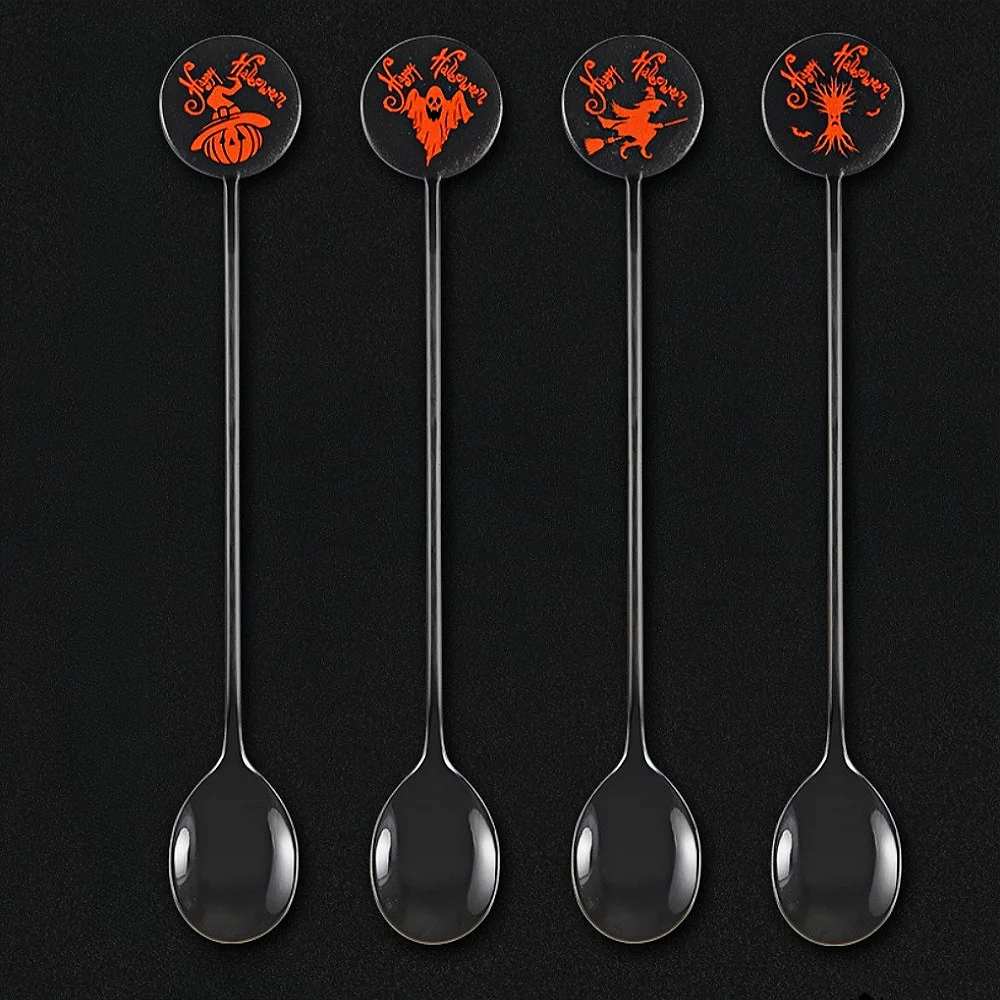 Ложка для чая на Хэллоуин из нержавеющей стали 304