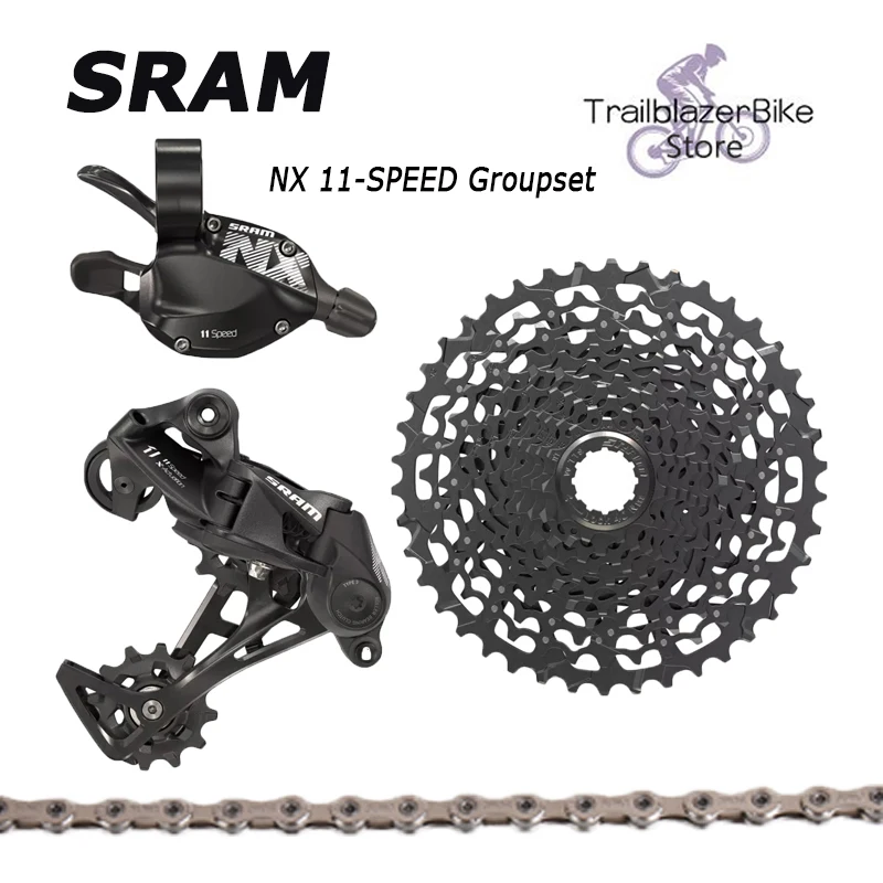 

SRAM NX 11 в 11-скоростной велосипедный групповой набор MTB велосипедный комплект переключатель передач рычаг и задний переключатель, кассета и цепь