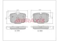 

AA0768 for rear brake pad F10 F11 N53 N57 PERFORMANCE