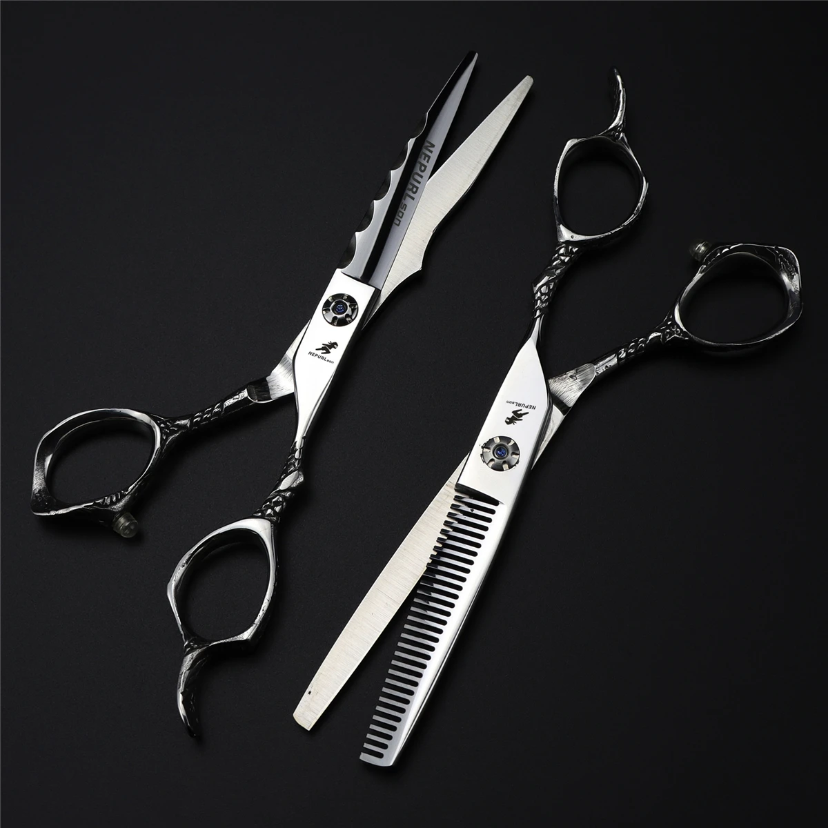 

Профессиональные Парикмахерские ножницы 6 дюймов, японские 440с Парикмахерские ножницы для стрижки волос, салонные филировочные ножницы, се...
