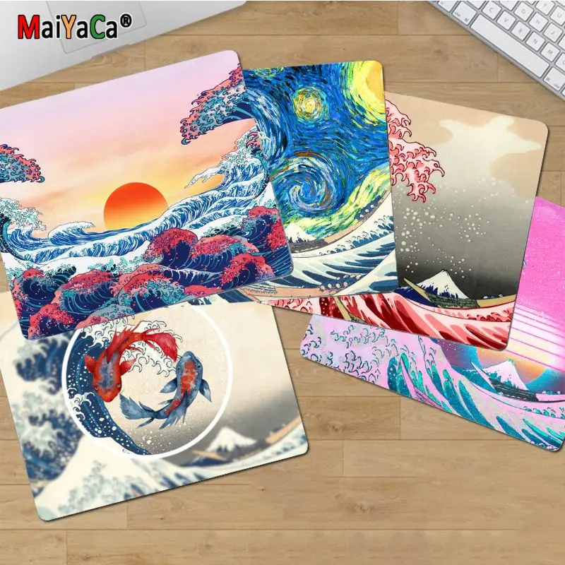 

Your Own Mats Great Wave Off Art Anti-Slip Durable Silicone Computermats Top Selling Wholesale Gaming Pad mouse