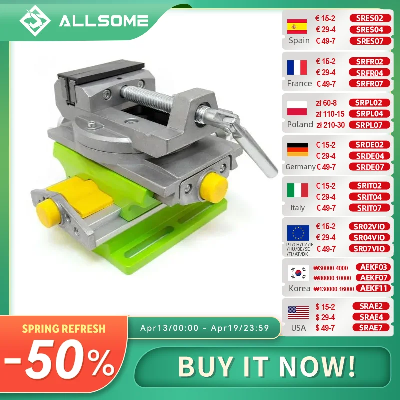 

ALLSOME Фрезерно-сверлильный стол из алюминиевого сплава