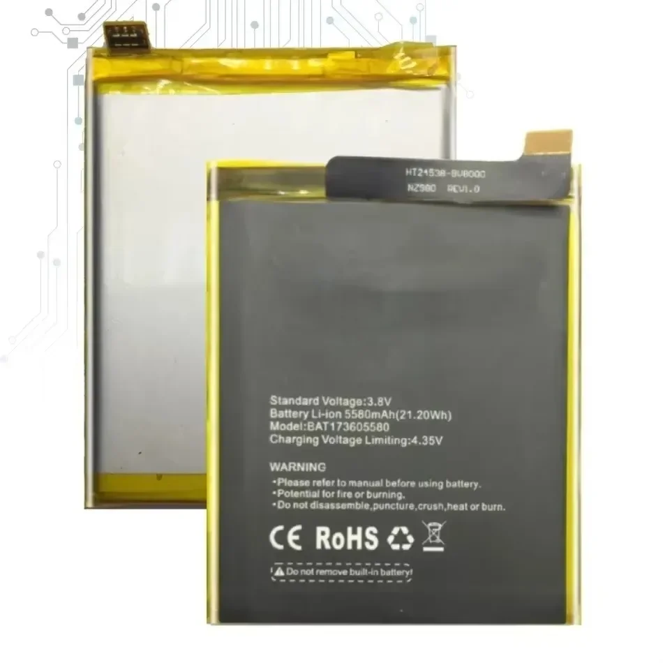 Аккумулятор емкостью 10080 мАч для DOOGEE S30 S40 S55 S60 S70 S80 Lite S96 Pro