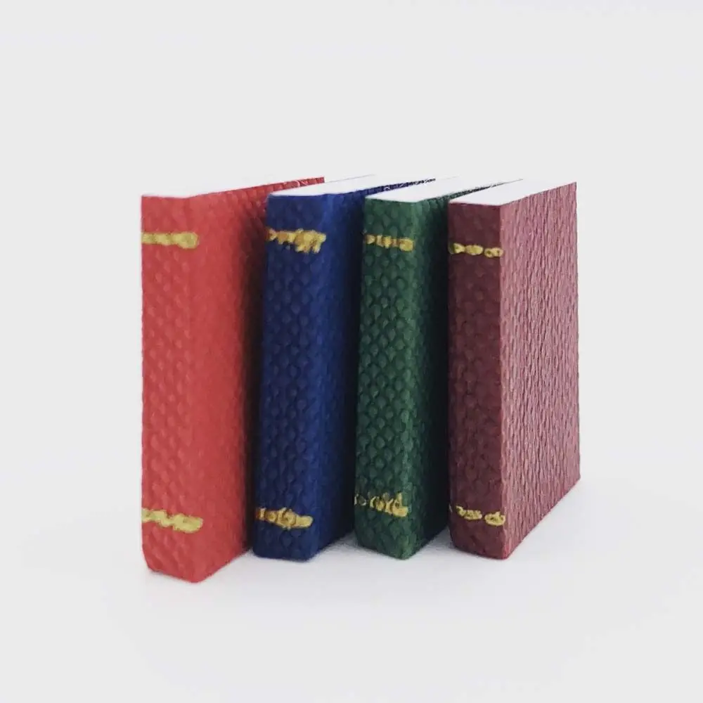 

4pcs/set Dollhouse Miniature Mini Small Books Model Furniture Accessories Pretend Toy Dolls Decoration Kid Gift