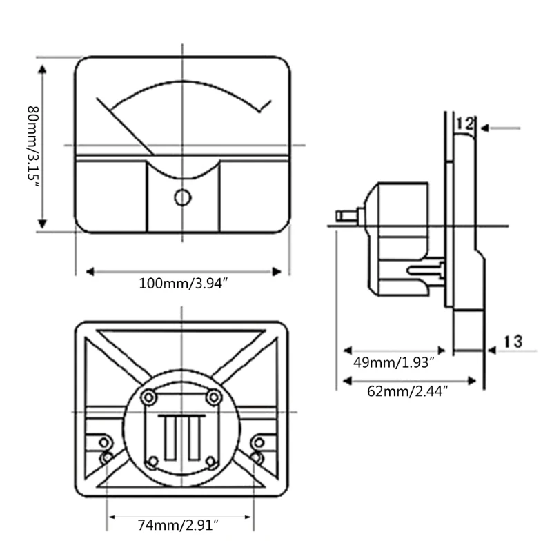 Вольтметр батареи 44L1 DC16V Индикатор емкости Измеритель напряжения для