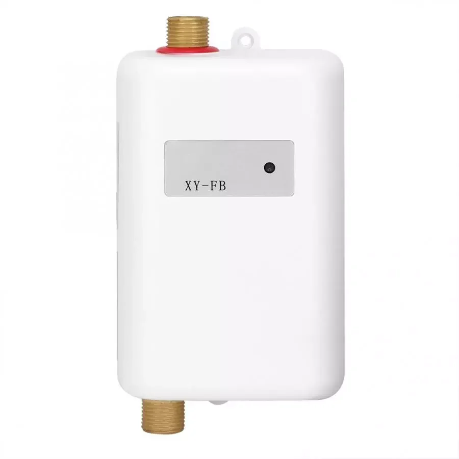 Enlarge Electric Water heater White Mini Tankless Instant Hot Water Heater Bathroom Kitchen Washing for Hot and Cold Dual-use Chauffe