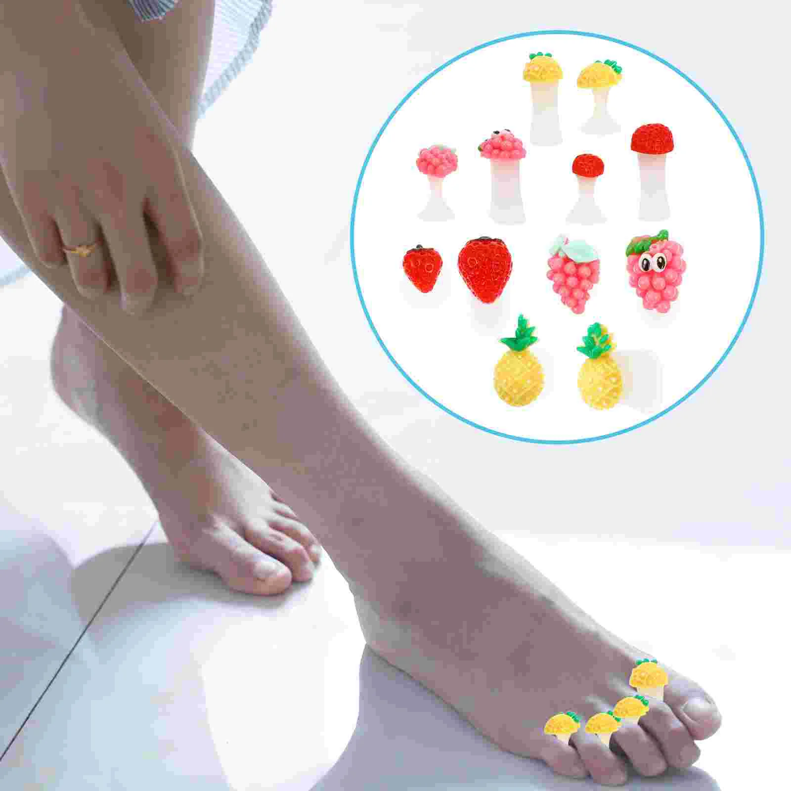 

24 Pcs Nail Toe Separator Tools Protector Silicone Spacer Manicure Salon Supplies Separators Silica Gel Colorful Pedicure