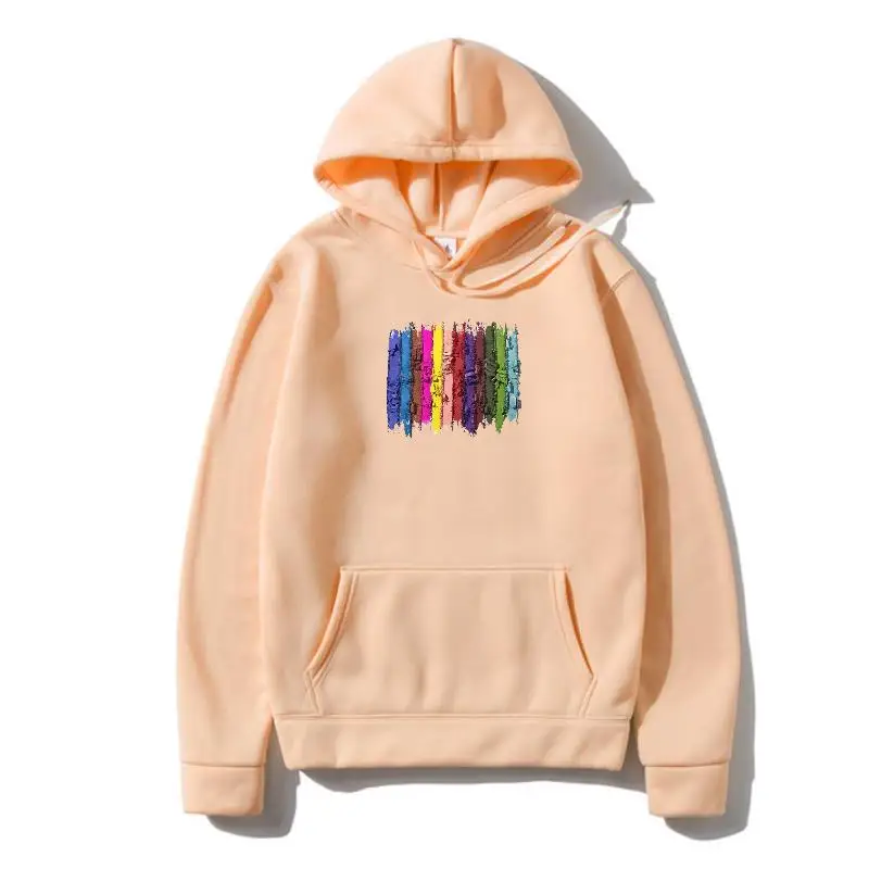 

WoMen Women Make Up Beauty 2021 Trend Casual Female Short Sleeve Cartoon Clothes Pullover Print Cute Ladies Outwear Hoodies G